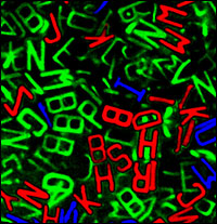 Un alphabet microscopique