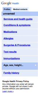 Google Health prototype