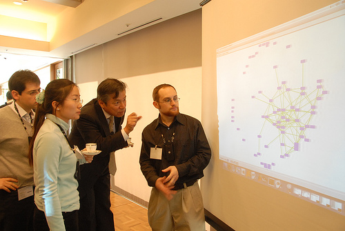 Le graphe social des porteurs de badges sociométriques