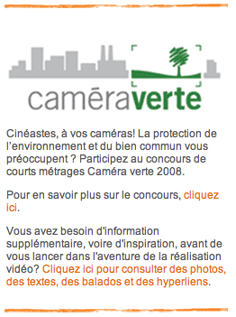 Caméra Verte