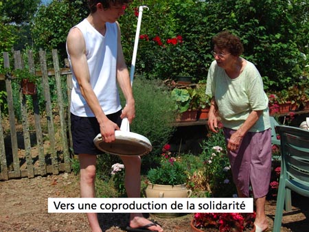 Une coproduction de la solidarité Une coproduction de la solidarité