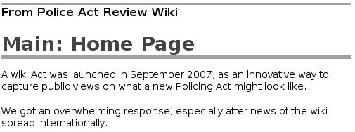 Le wiki de la police néo-zélandaise