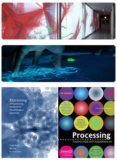 Exemple de réalisations faites avec Processing et livres sur le logiciel Exemple de réalisations faites avec Processing et livres sur le logiciel