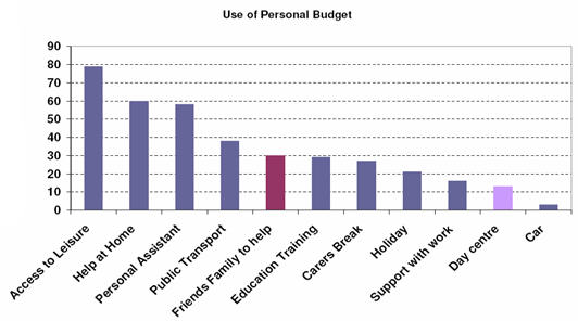 Comment ceux qui bénéficient du programme d'InControl dépensent leur budgets Comment ceux qui bénéficient du programme d'InControl dépensent leur budgets