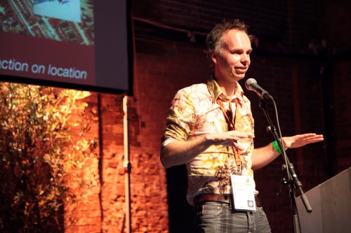 Frank Kresin lors de l'atelier Augmented City Lab