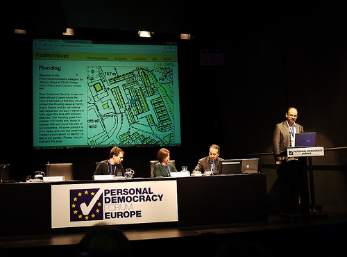 Tom Steinberg sur la scène de PDF Europe