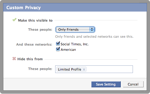 Facebook privacy settings Facebook privacy settings