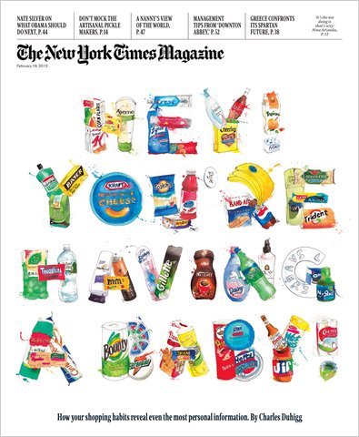 La Une du New York Times Magazine sur comment les entreprises apprennent vos secrets, montrant à une utilisatrice qu'elle attend un enfant alors qu'elle ne le sait pas elle-même La Une du New York Times Magazine sur comment les entreprises apprennent vos secrets, montrant à une utilisatrice qu'elle attend un enfant alors qu'elle ne le sait pas elle-même