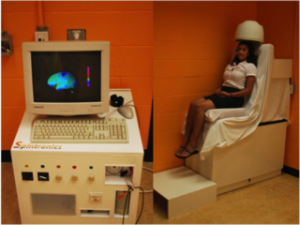 le faux scanner construit pour l'occasion