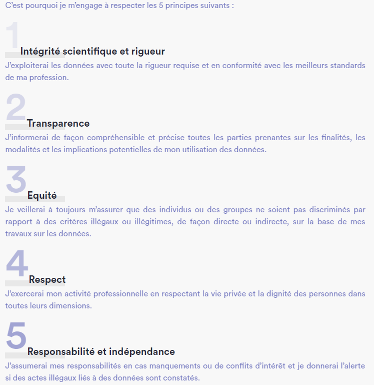 Les principes du serment d'Hippocrate de Data for Good Les principes du serment d'Hippocrate de Data for Good