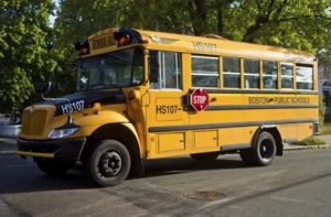 Un bus scolaire de Boston
