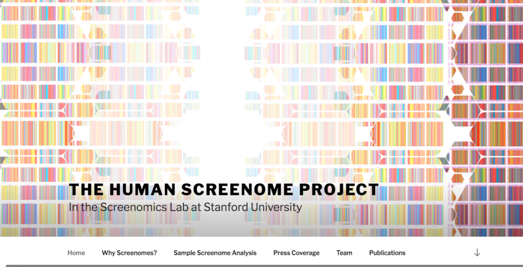 Page d'accueil du Screenome Project Page d'accueil du Screenome Project