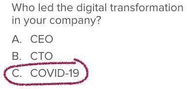 Qui conduit la transformation numérique de votre entreprise ? Qui conduit la transformation numérique de votre entreprise ?