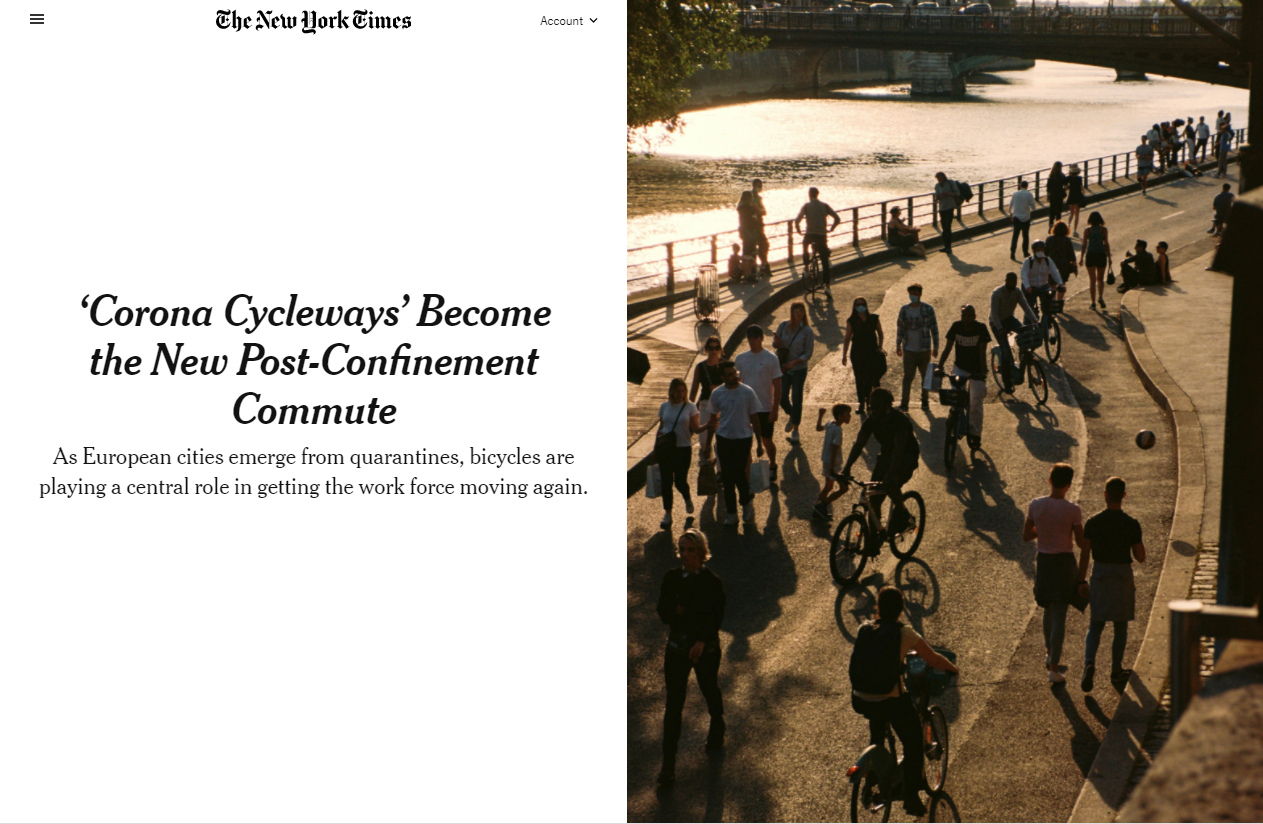 Les CoronaPistes vues par le New York Times Les CoronaPistes vues par le New York Times