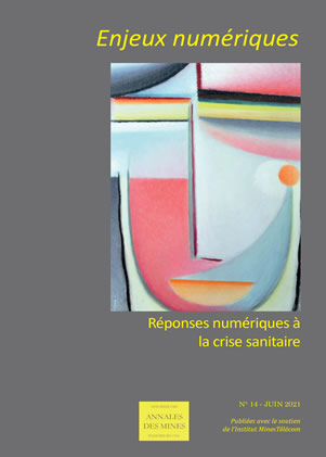 Couverture de la revue des Annales des Mines sur les enjeux numériques de la crise pandémique Couverture de la revue des Annales des Mines sur les enjeux numériques de la crise pandémique